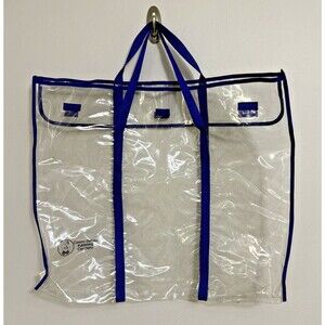 Poster Chart Storage Carrier  Clear Plastic Hook & Loop Close Handles 24 x 30